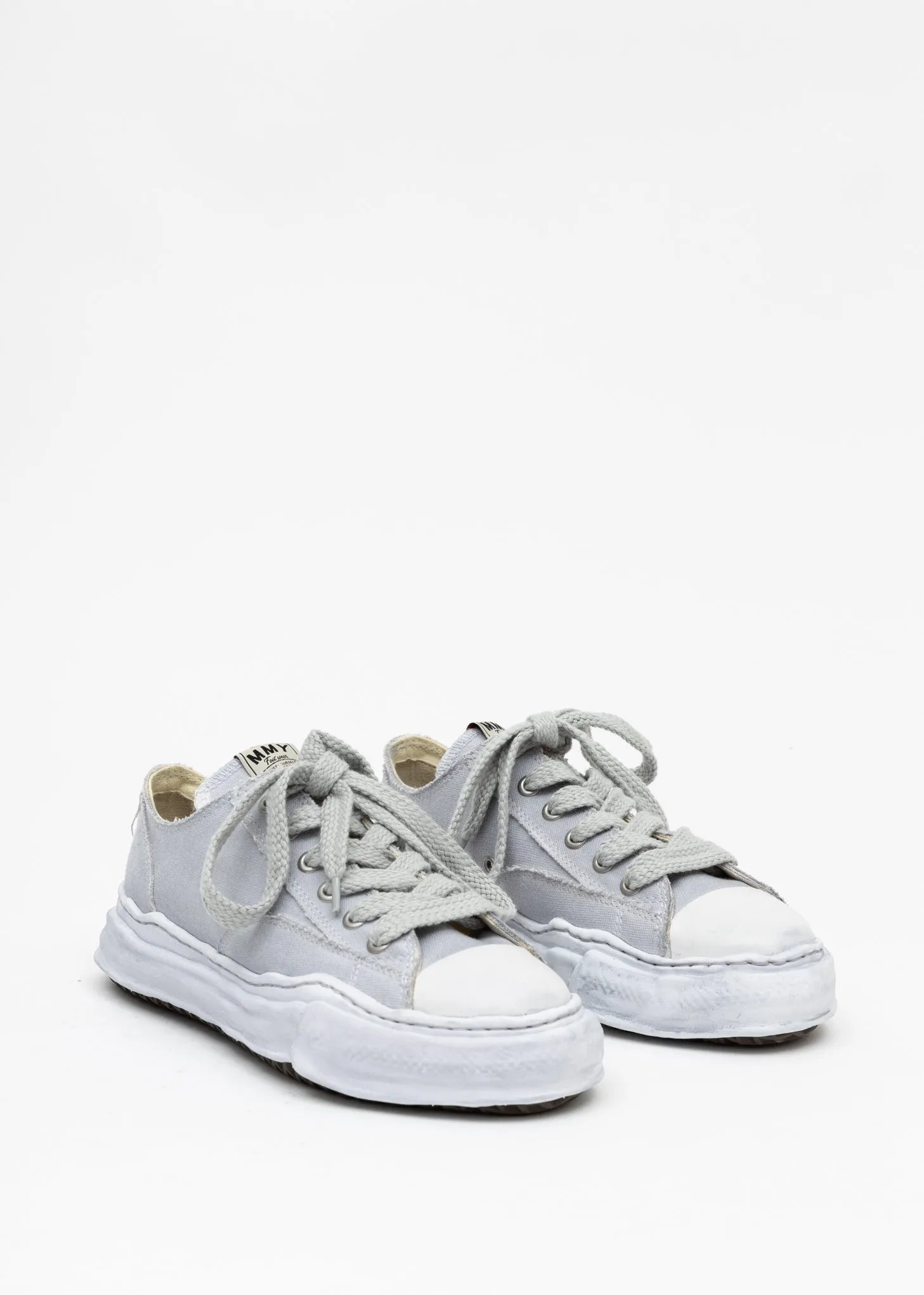 Grey Original Sole Overdyed Canvas Sneaker (PETERSON LOW)