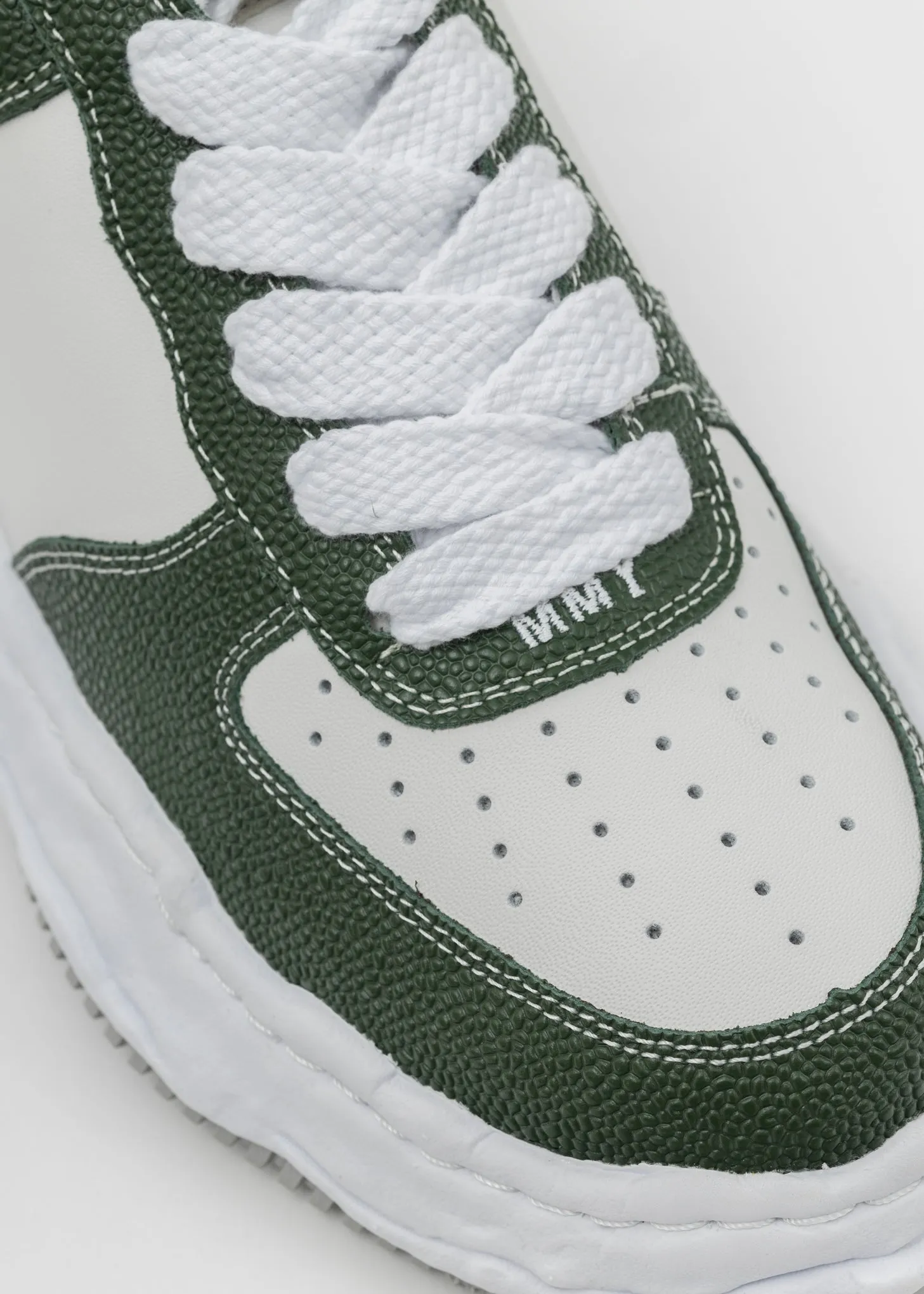GRN/WHT OG Sole Bascket Leather Low-TopSneaker (WAYNE LOW)