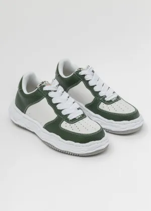 GRN/WHT OG Sole Bascket Leather Low-TopSneaker (WAYNE LOW)