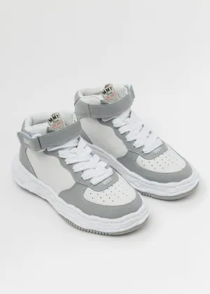 GRY/WHT OG Sole Bascket Leather High-Top Sneaker (WAYNE HIGH)