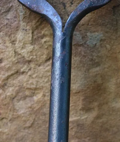 Hearth Broom Forged Heart Handle