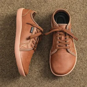 Hnzxzm Mens Wide Barefoot Shoes Unisex Plus Size Leather Casual Sneakers Minimalist Toe Shoes Women Zero Drop Comfort Walking Flats