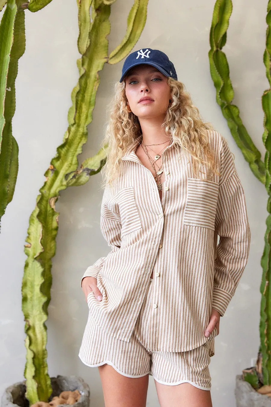 Illa Illa | Jessy Striped Set Taupe