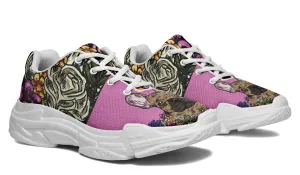 Illustrated French Bulldog Chunky Sneakers
