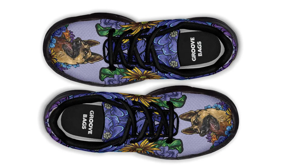 Illustrated German Shepherd Chunky Sneakers