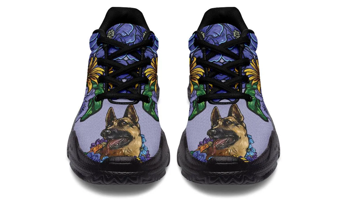 Illustrated German Shepherd Chunky Sneakers
