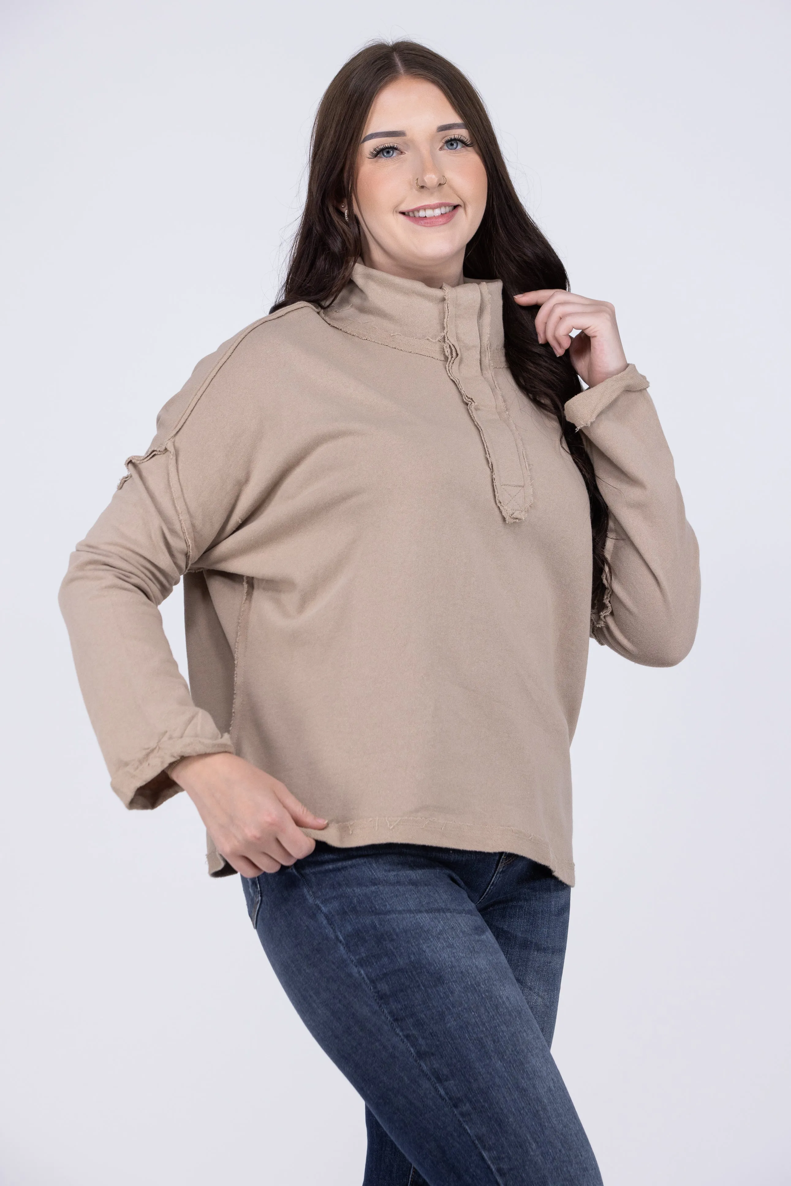 Just Go With It Long Sleeve Pullover * Final Sale*