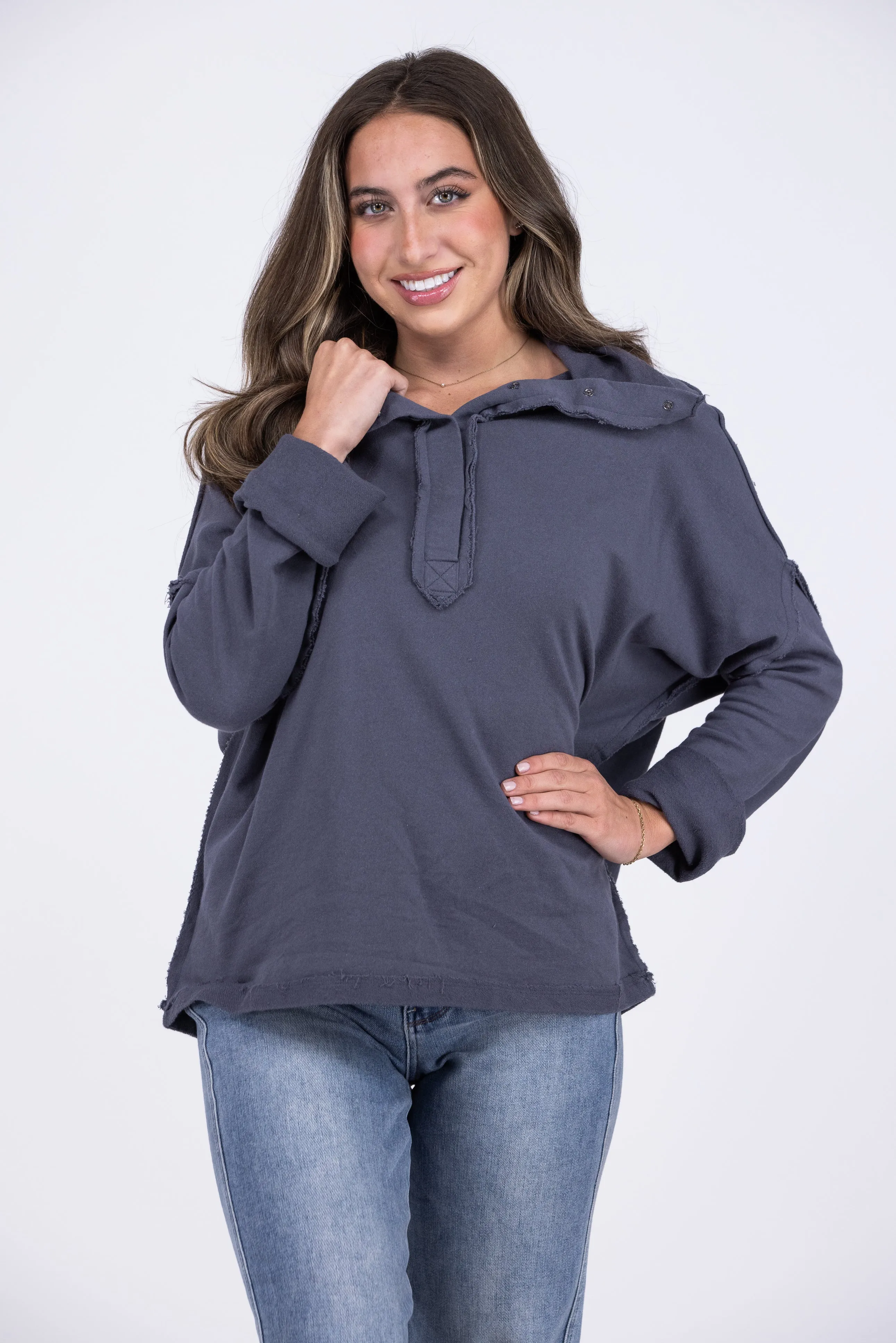 Just Go With It Long Sleeve Pullover * Final Sale*