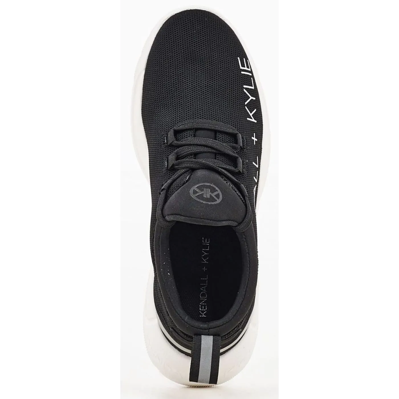 KENDALL   KYLIE Equator Black White Womens Mesh Trainers