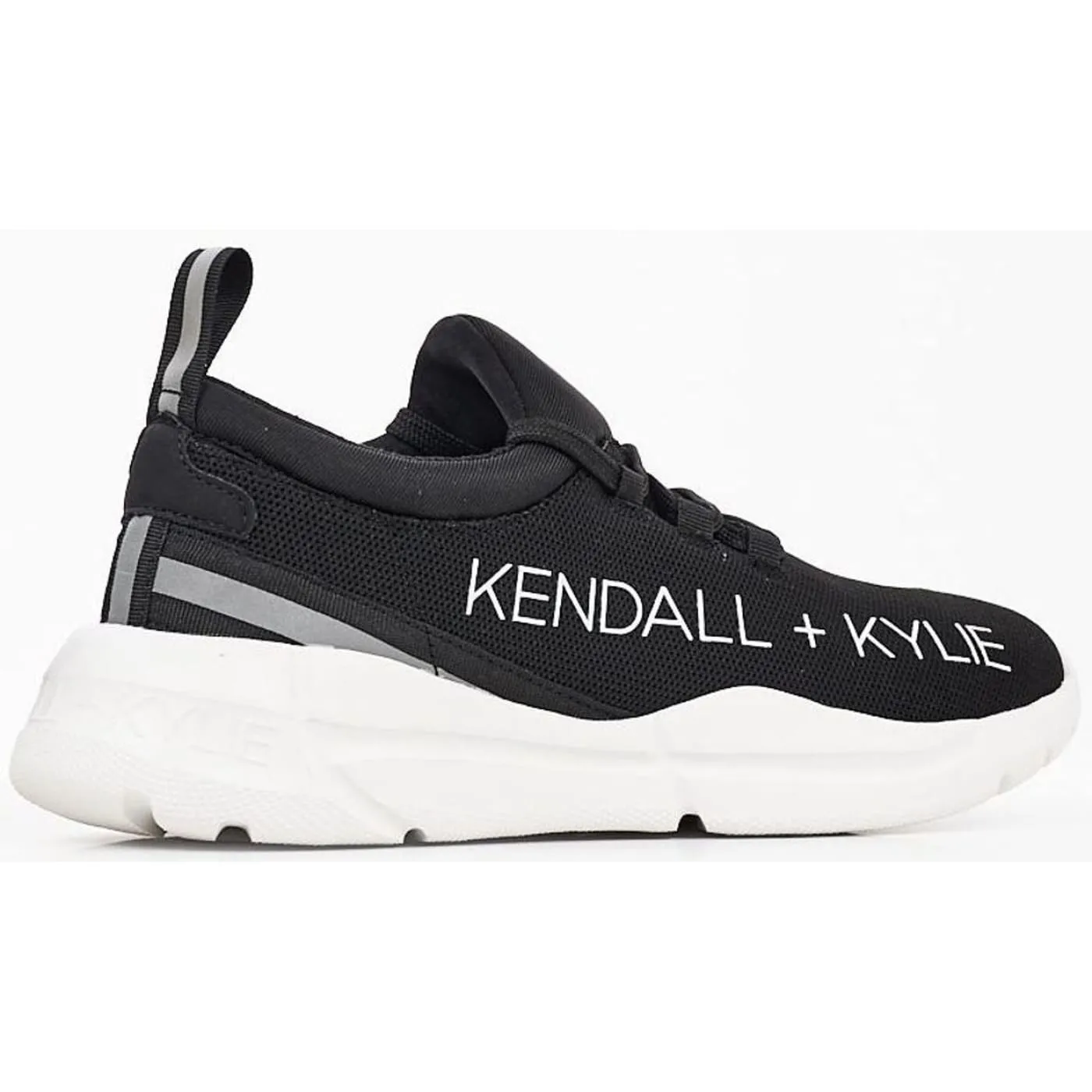 KENDALL   KYLIE Equator Black White Womens Mesh Trainers