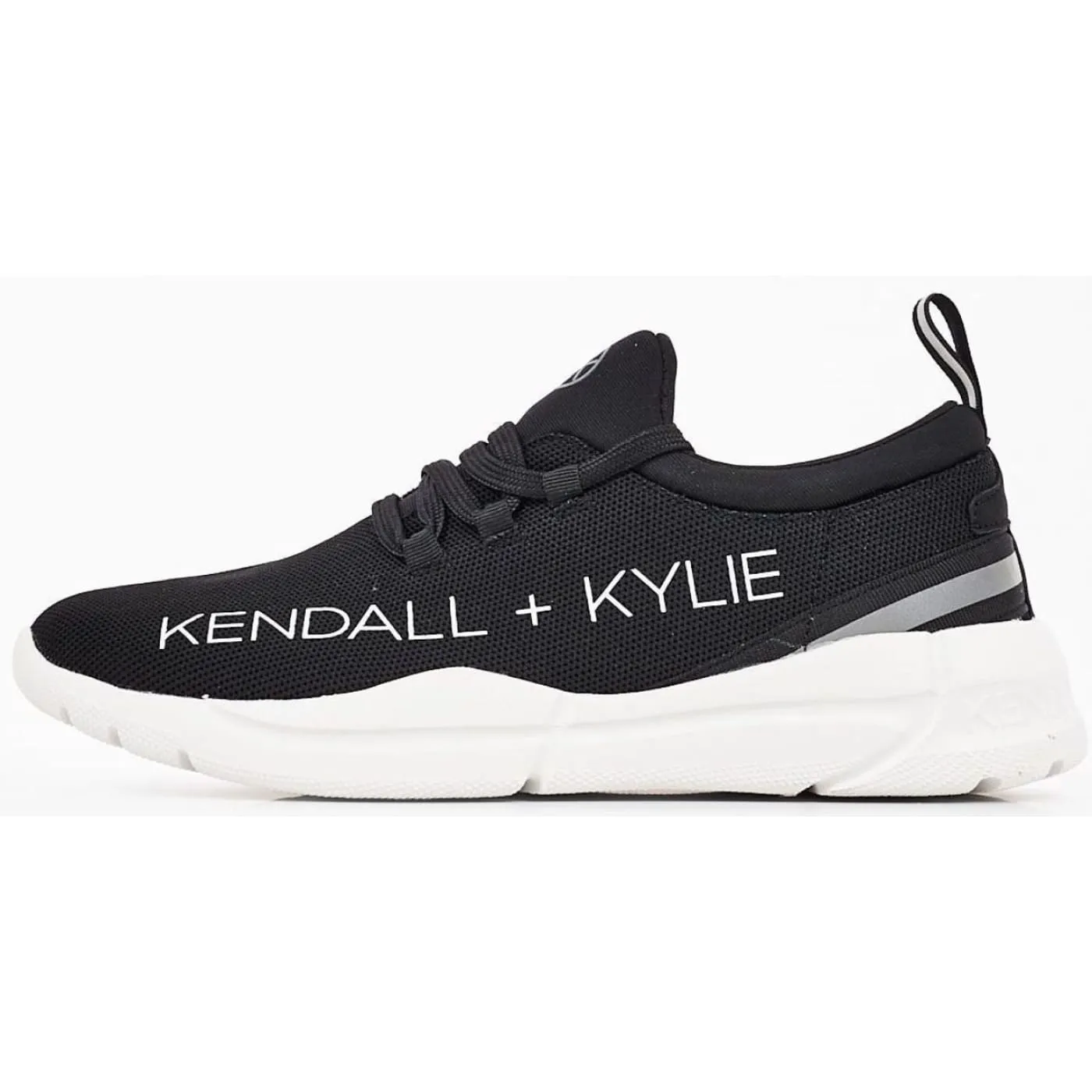 KENDALL   KYLIE Equator Black White Womens Mesh Trainers