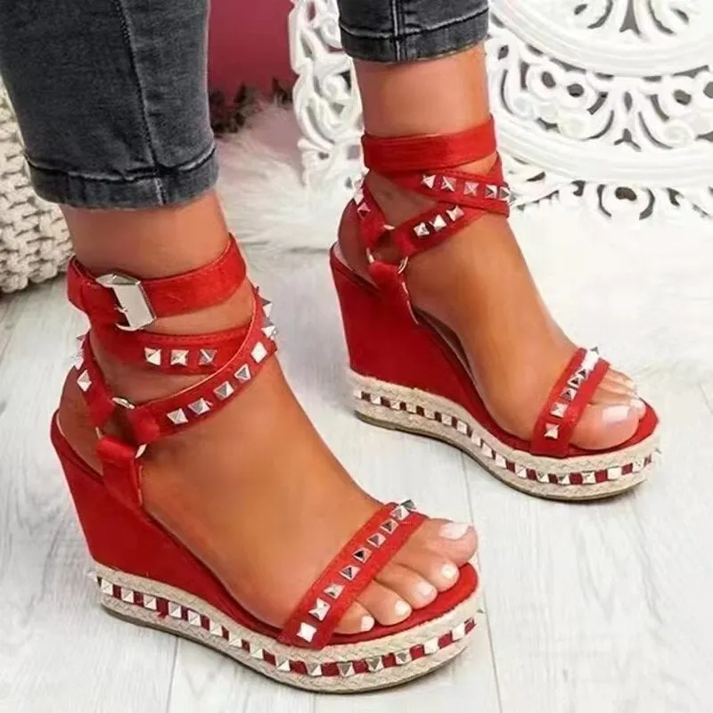 Ladies Platform Gladiator Sandals