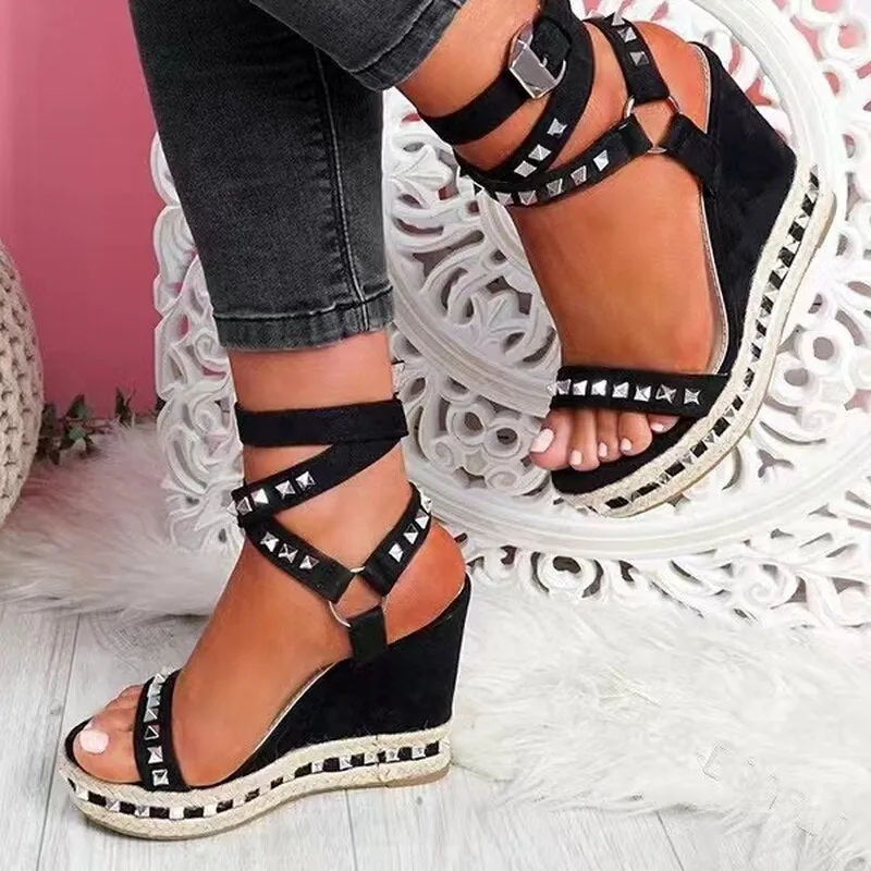 Ladies Platform Gladiator Sandals