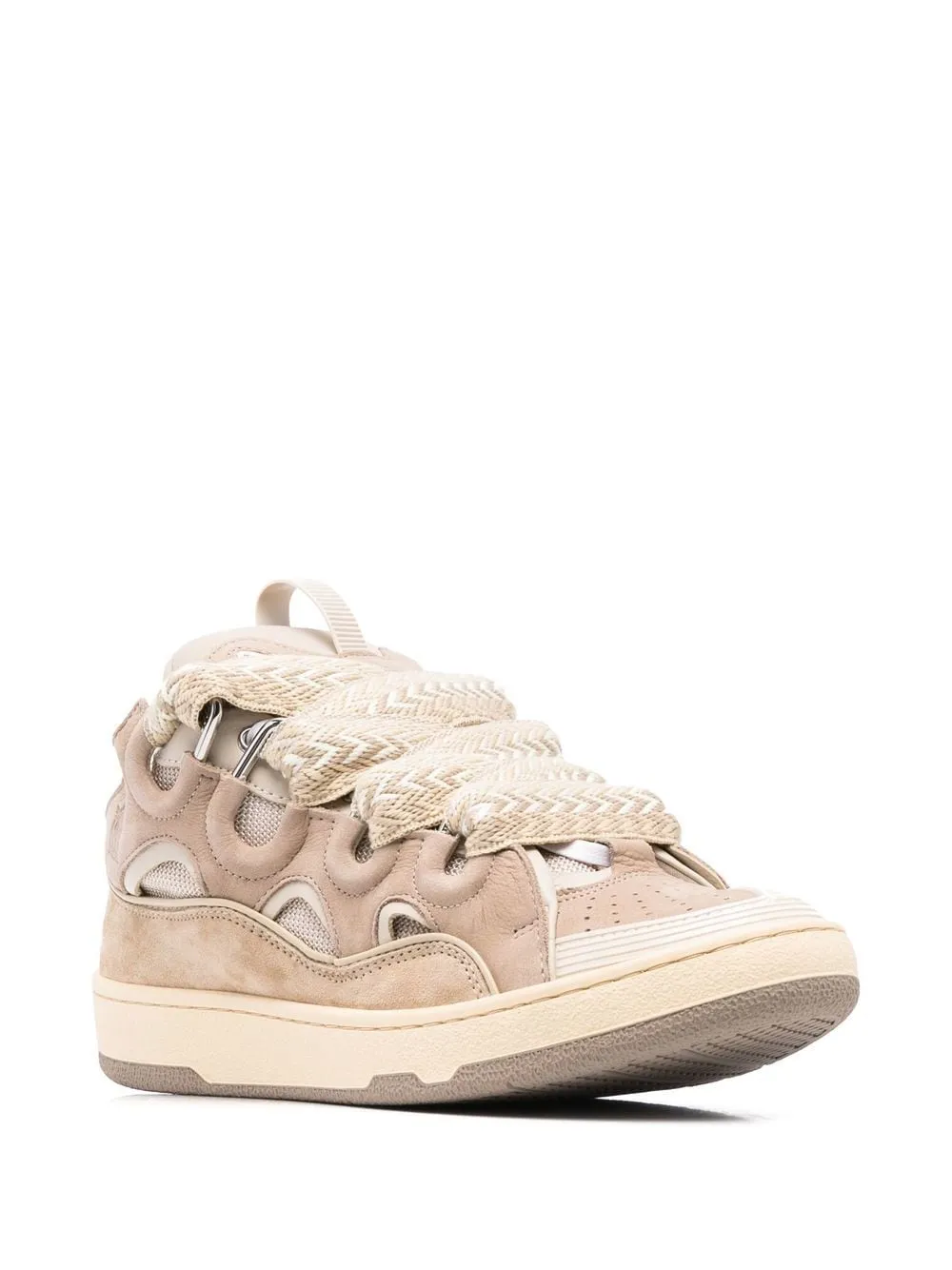 LANVIN Curb Sneakers Ecru