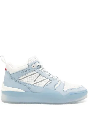 MONCLER WOMEN Pivot Mid High-Top Sneakers Sky Blue
