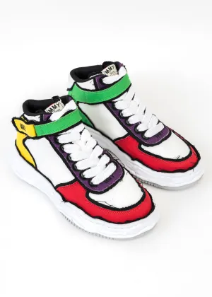 Multi OG Sole Overhanging Canvas High-Top Sneaker (WAYNE HIGH)