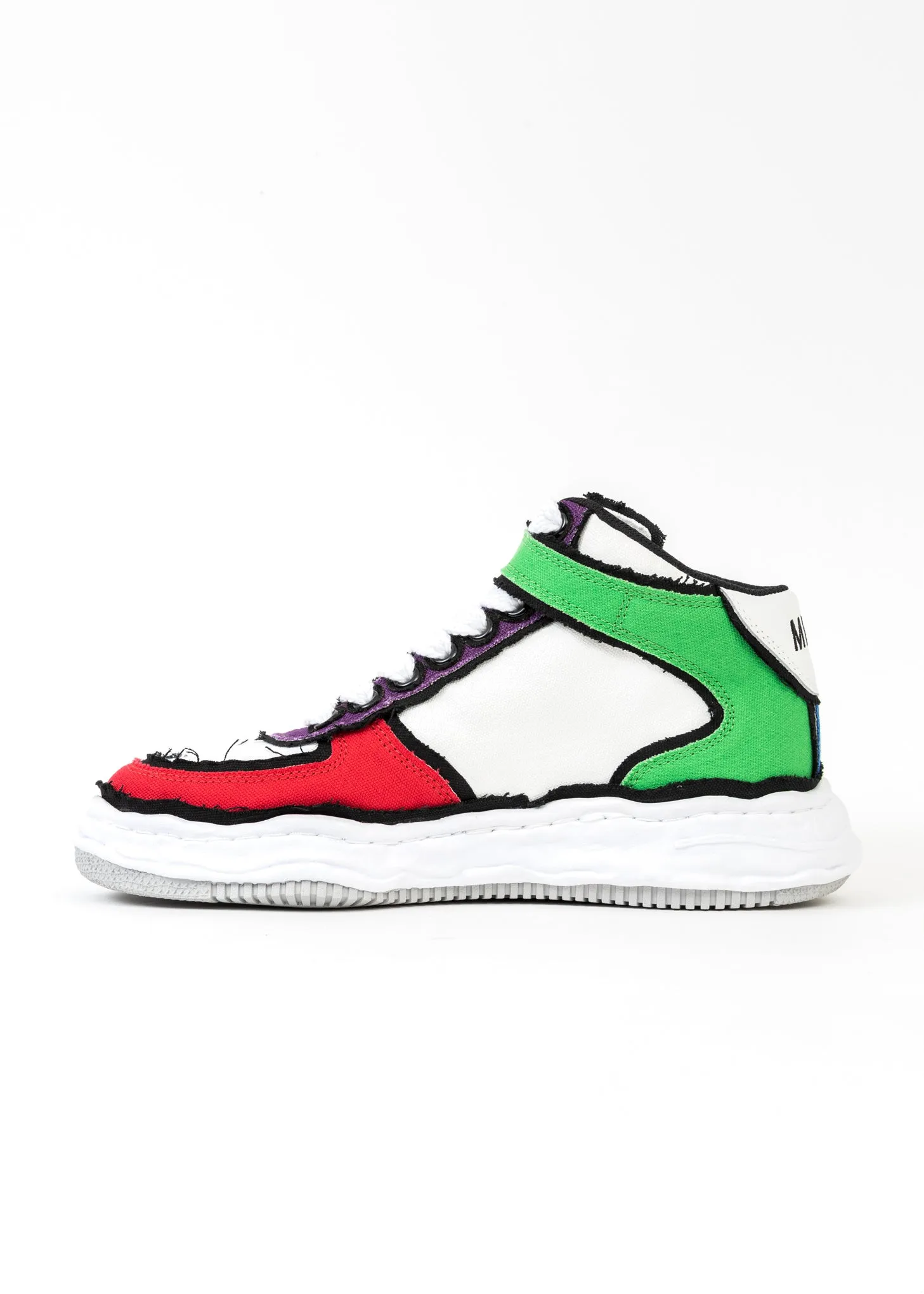Multi OG Sole Overhanging Canvas High-Top Sneaker (WAYNE HIGH)