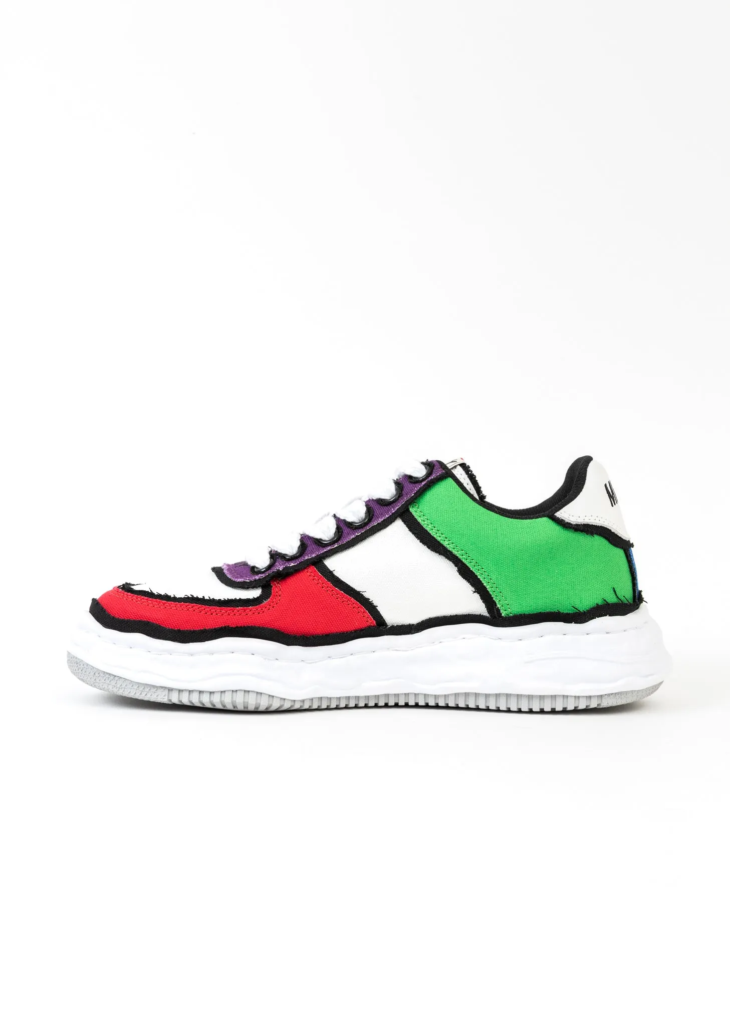 Multi OG Sole Overhanging Canvas Low-Top Sneaker (WAYNE LOW)