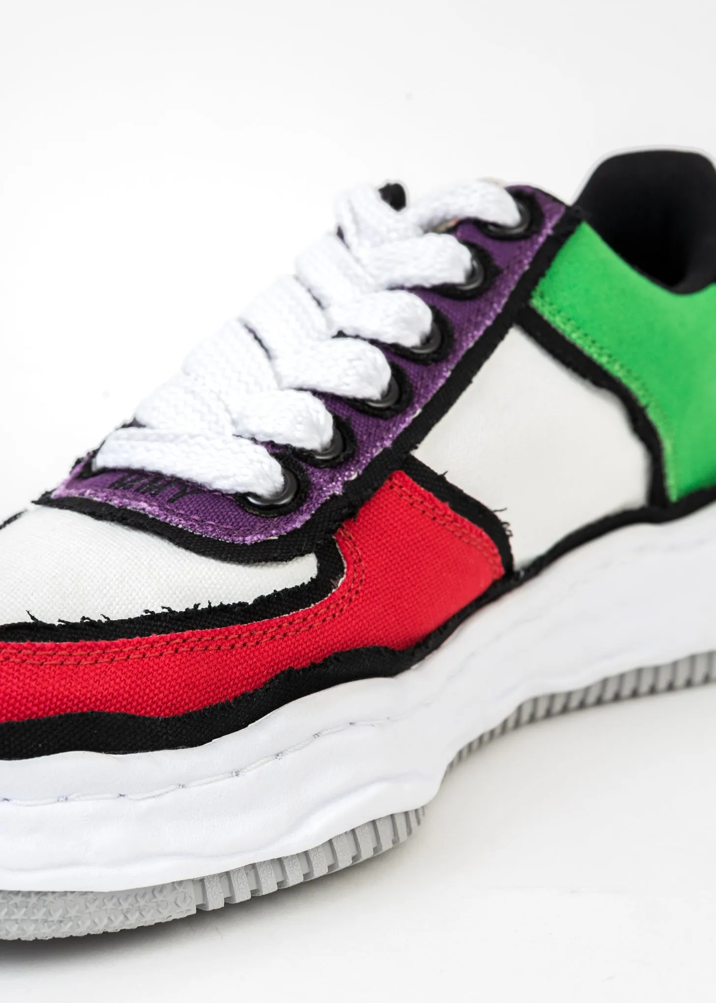 Multi OG Sole Overhanging Canvas Low-Top Sneaker (WAYNE LOW)