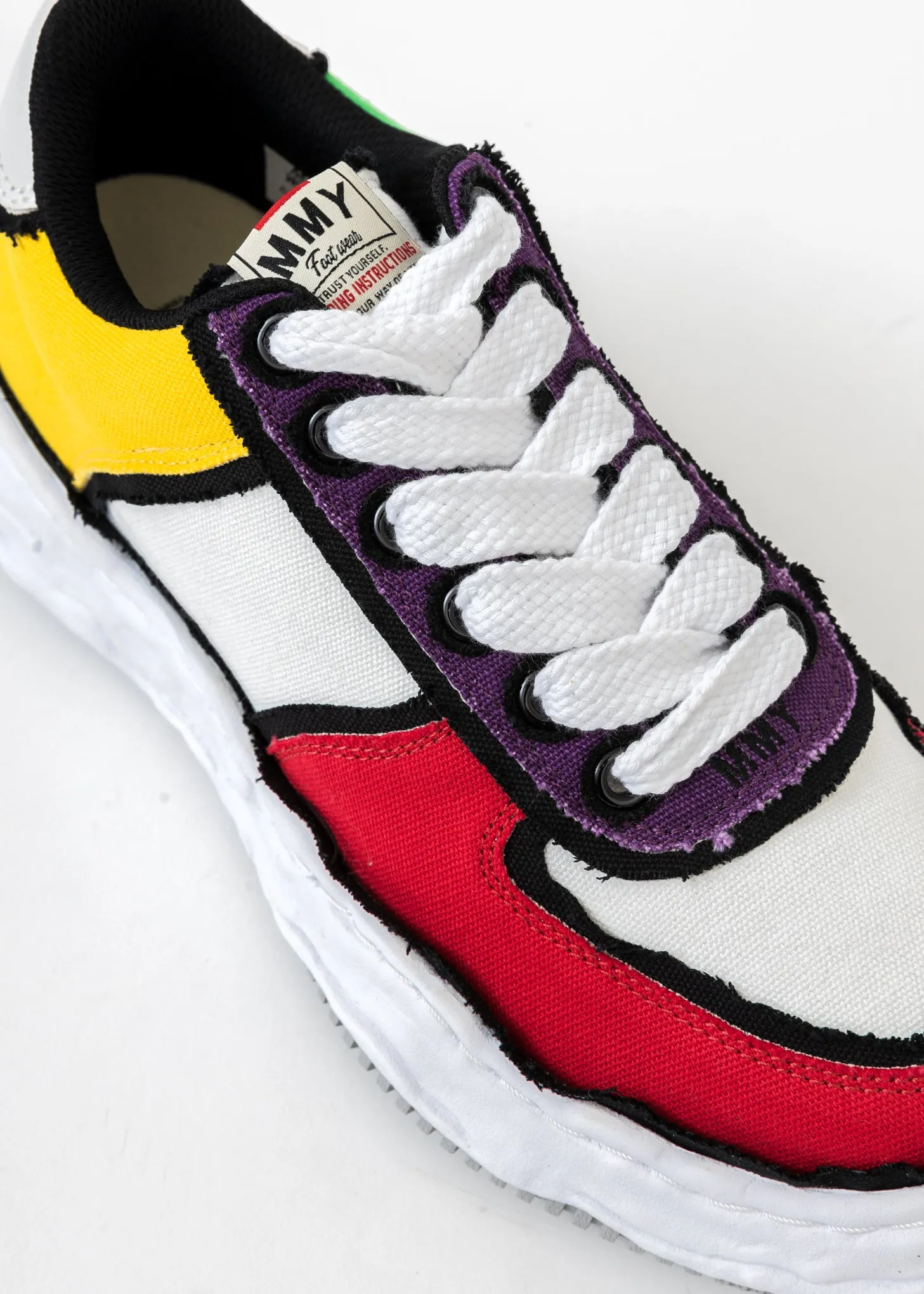 Multi OG Sole Overhanging Canvas Low-Top Sneaker (WAYNE LOW)