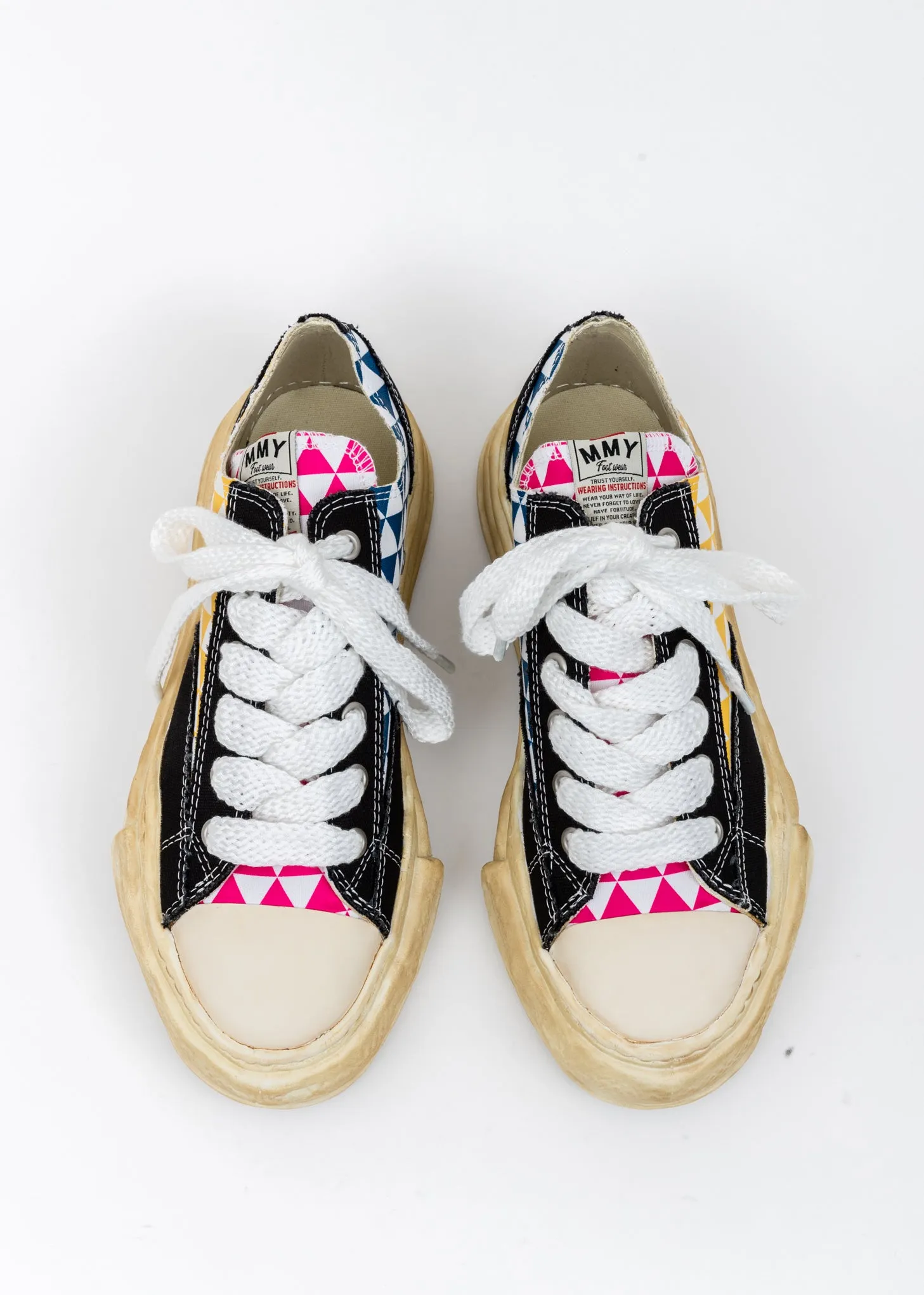 Multi Printed Canvas Original Sole Overdyed Lowcut Sneaker
