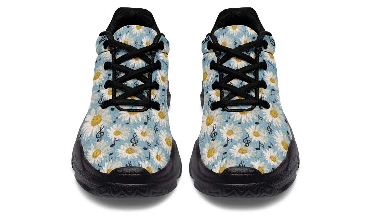 Musical Daisy Blue Chunky Sneakers