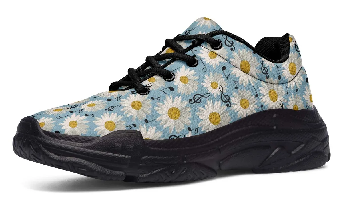 Musical Daisy Blue Chunky Sneakers