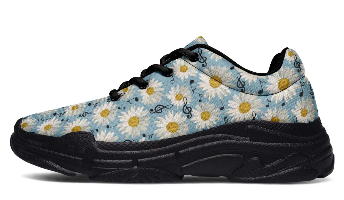Musical Daisy Blue Chunky Sneakers