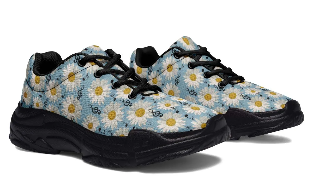 Musical Daisy Blue Chunky Sneakers