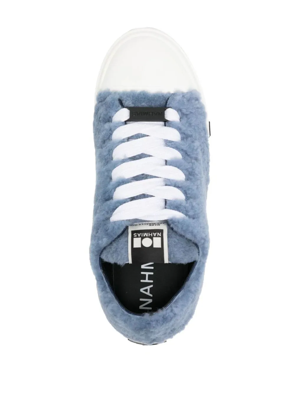 NAHMIAS Sherpa Five-O Logo-Patch sneakers Dusty Blue