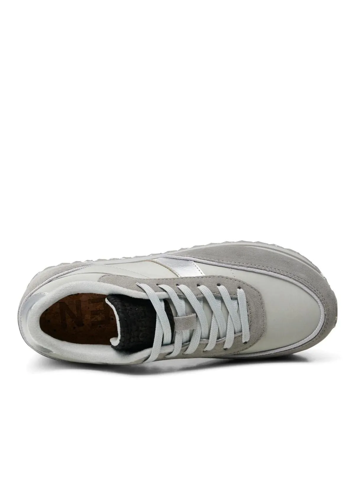 Nellie II Metallic Plateau | Sea Fog Grey | Woden