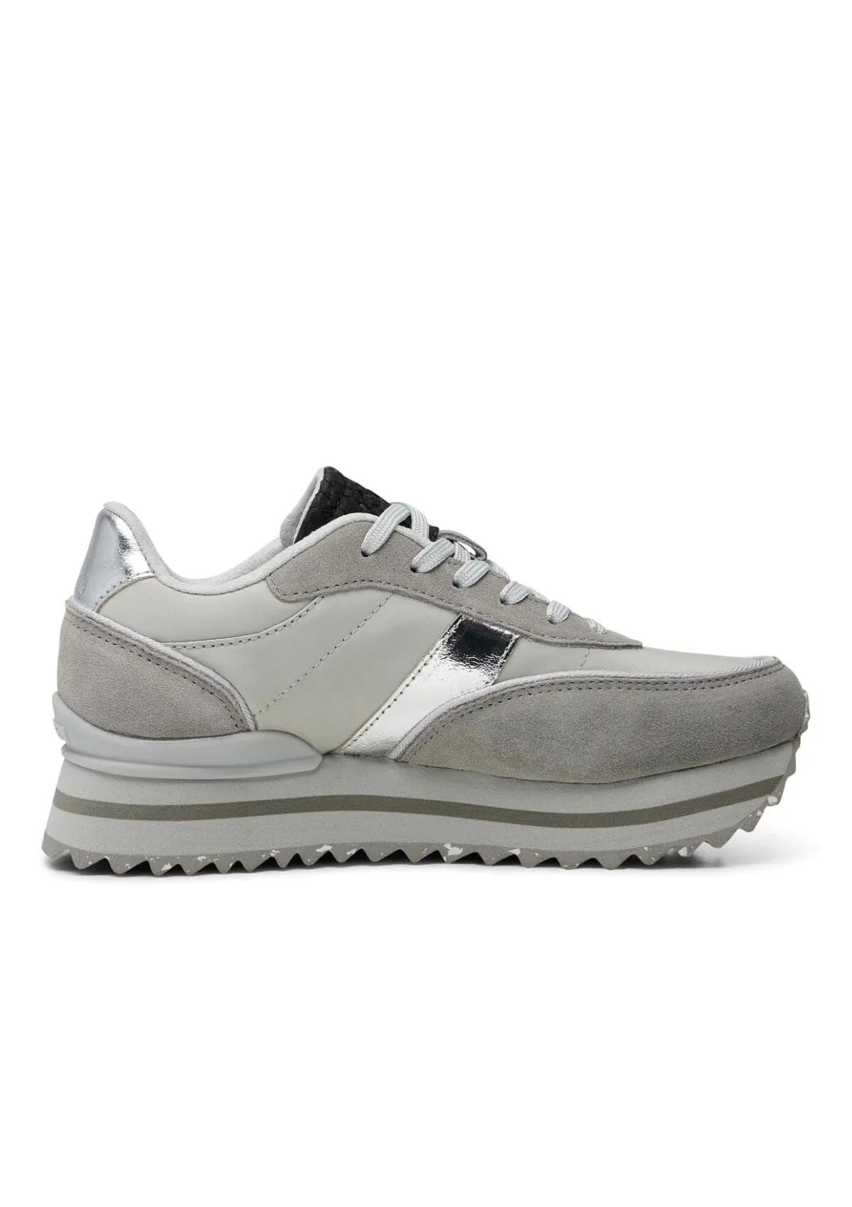 Nellie II Metallic Plateau | Sea Fog Grey | Woden