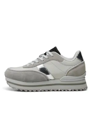 Nellie II Metallic Plateau | Sea Fog Grey | Woden