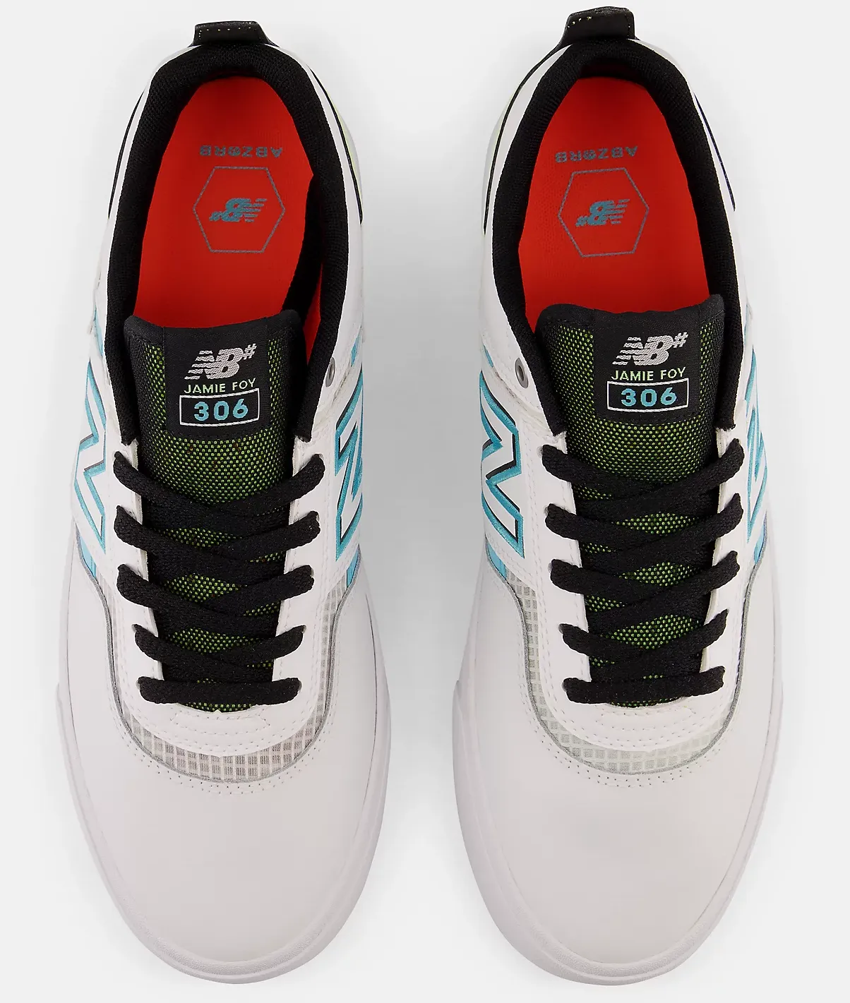 New Balance - Numeric Jamie Foy 306 Shoes | White Aqua