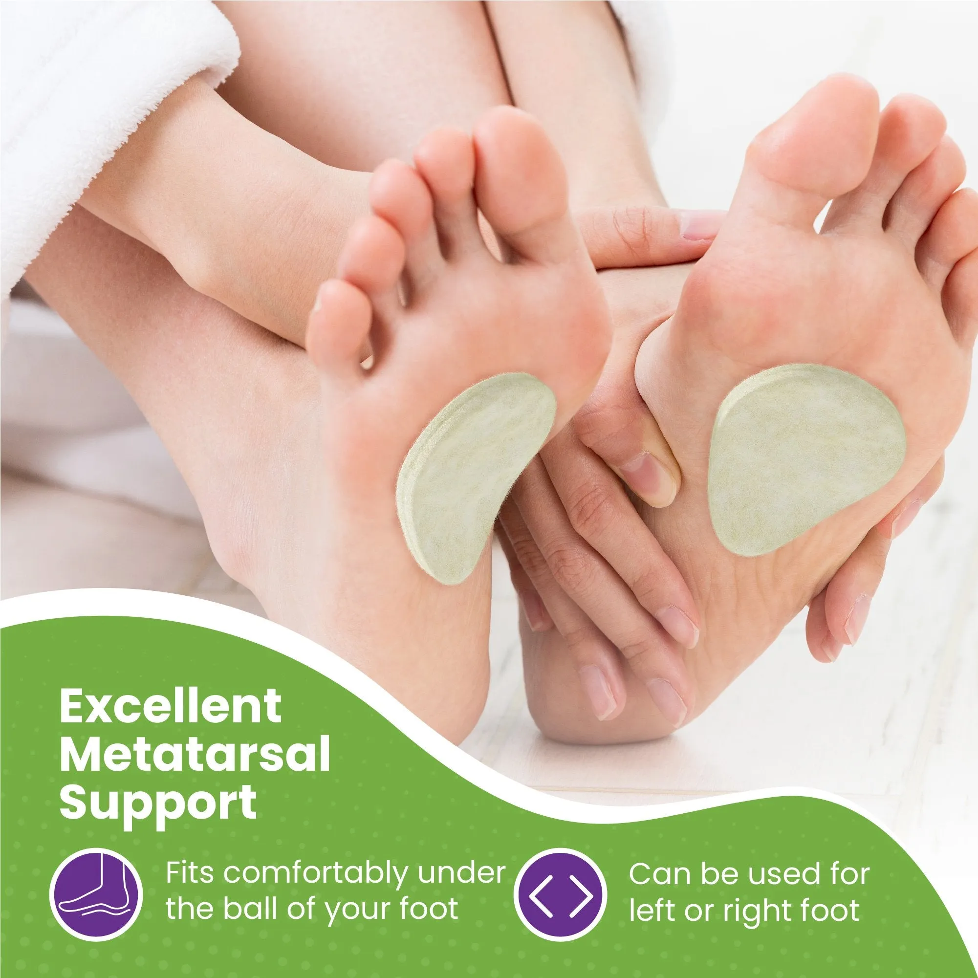 NEW Metatarsal Felt Foot Pad 6 Pairs - USA Made