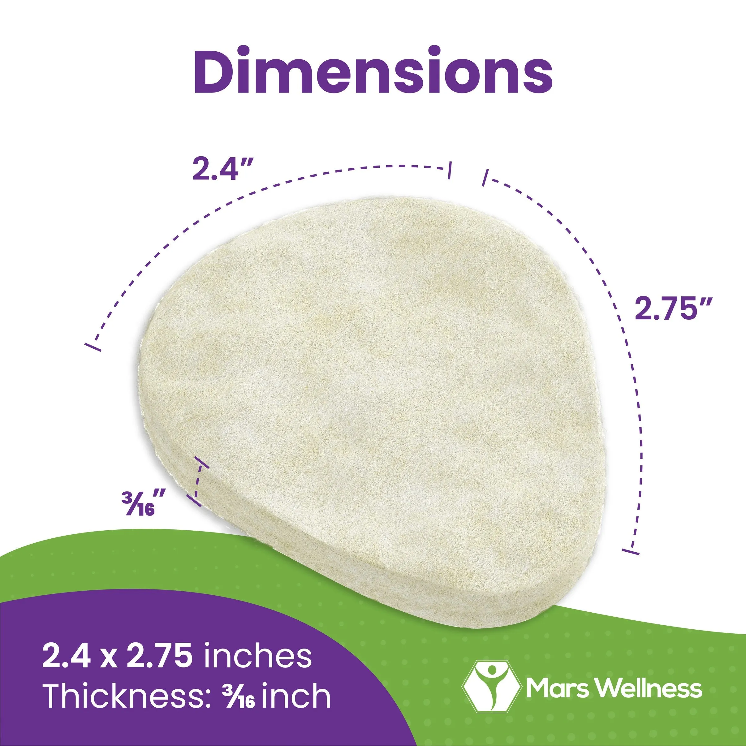 NEW Metatarsal Felt Foot Pad 6 Pairs - USA Made