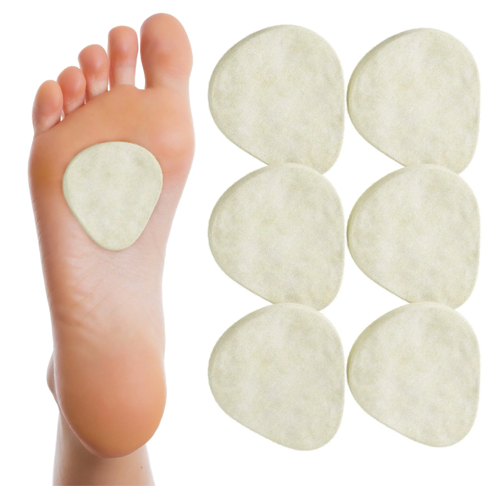 NEW Metatarsal Felt Foot Pad 6 Pairs - USA Made