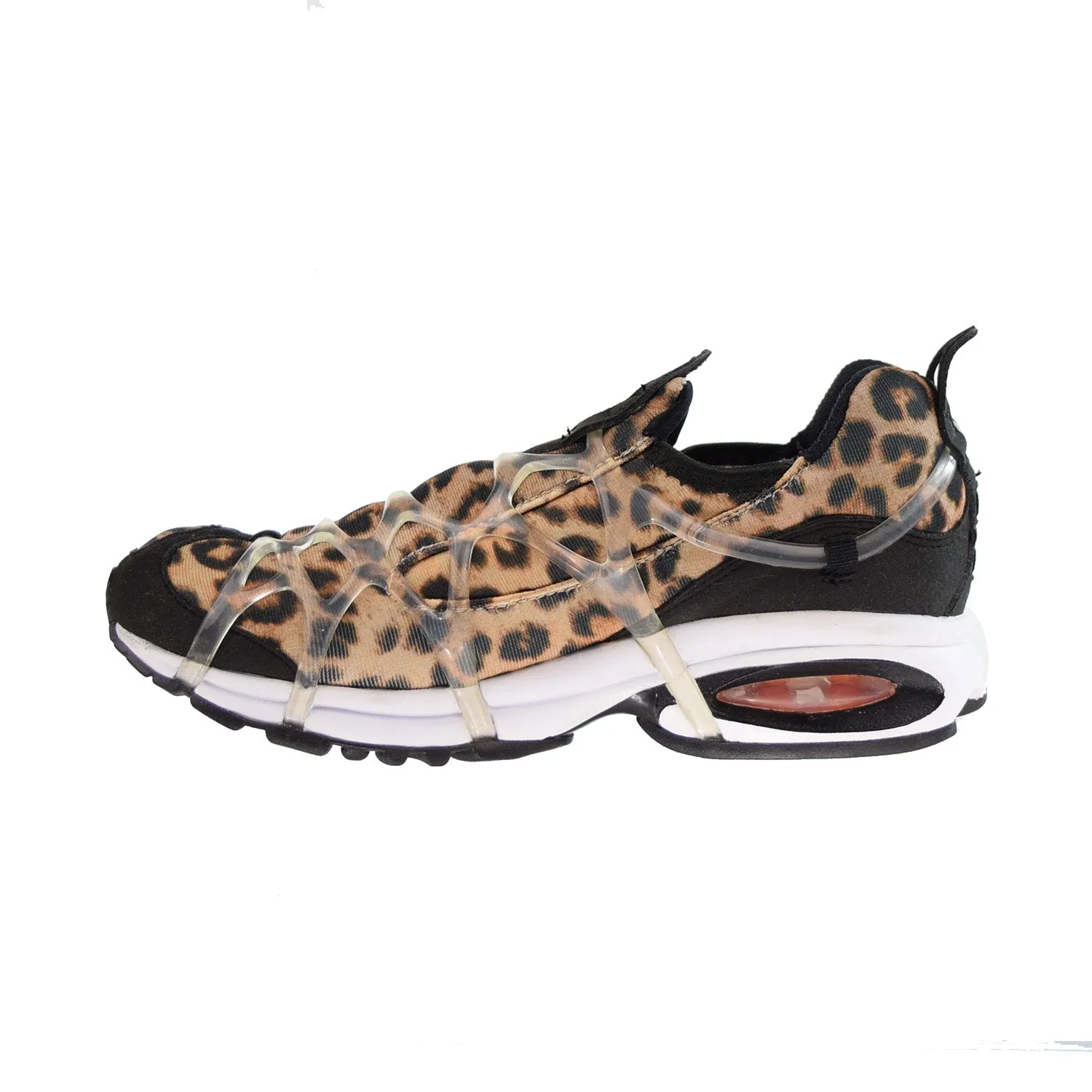 Nike Air Kukini SE "Leopard" (GS) Big Kids' Shoes Black-Kumquat-Multi color
