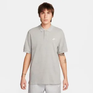 Nike Club Men's Short-Sleeve Polo 'Grey Heather/White'