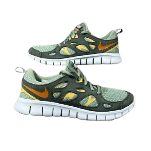 Nike Free Run 2 (GS) 'Oil Green Wheat Gold' Kid's Running Shoes
