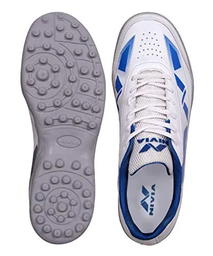 NIVIA - - Step Out & Play 479WB Synthetic Hook-1 Cricket Shoes, UK 8 (White)