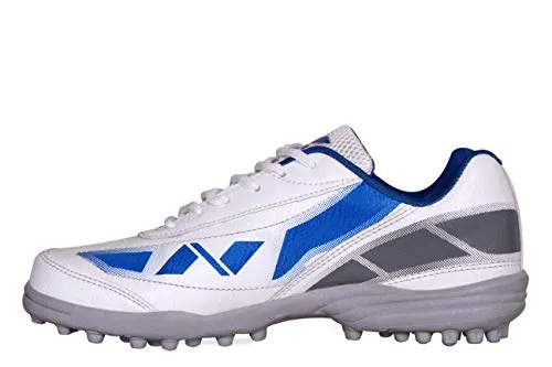 NIVIA - - Step Out & Play 479WB Synthetic Hook-1 Cricket Shoes, UK 8 (White)