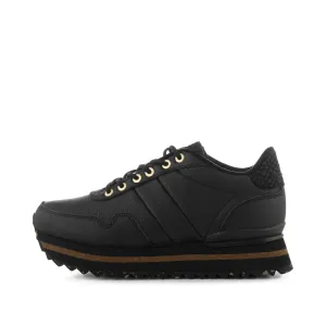 Nora III Full Leather Plateau - Black