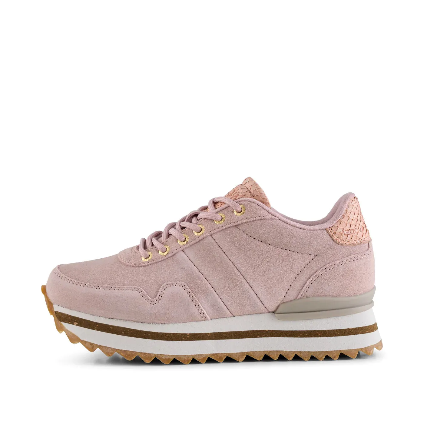 Nora III Suede Plateau - Dry Rose