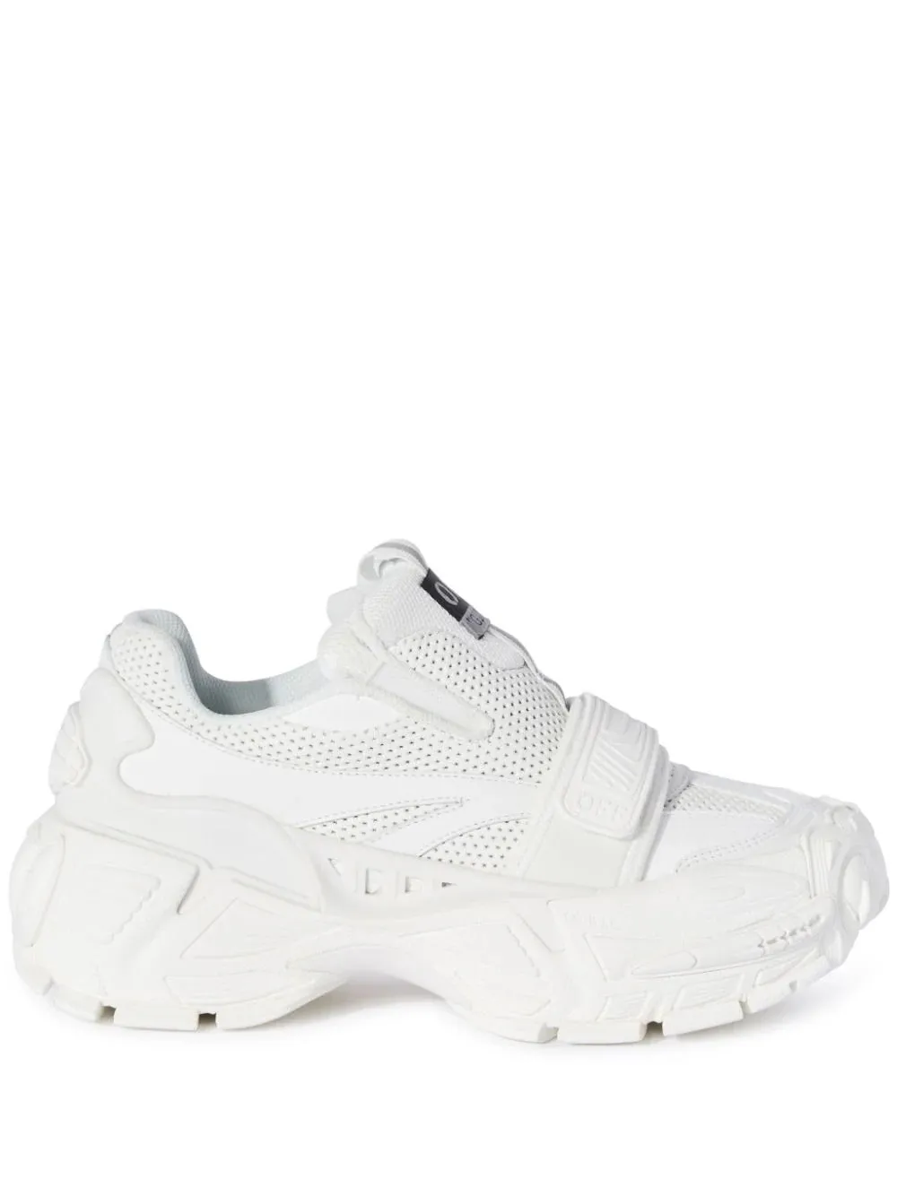 OFF-WHITE Glove Slip On Low Top Leather Sneakers White