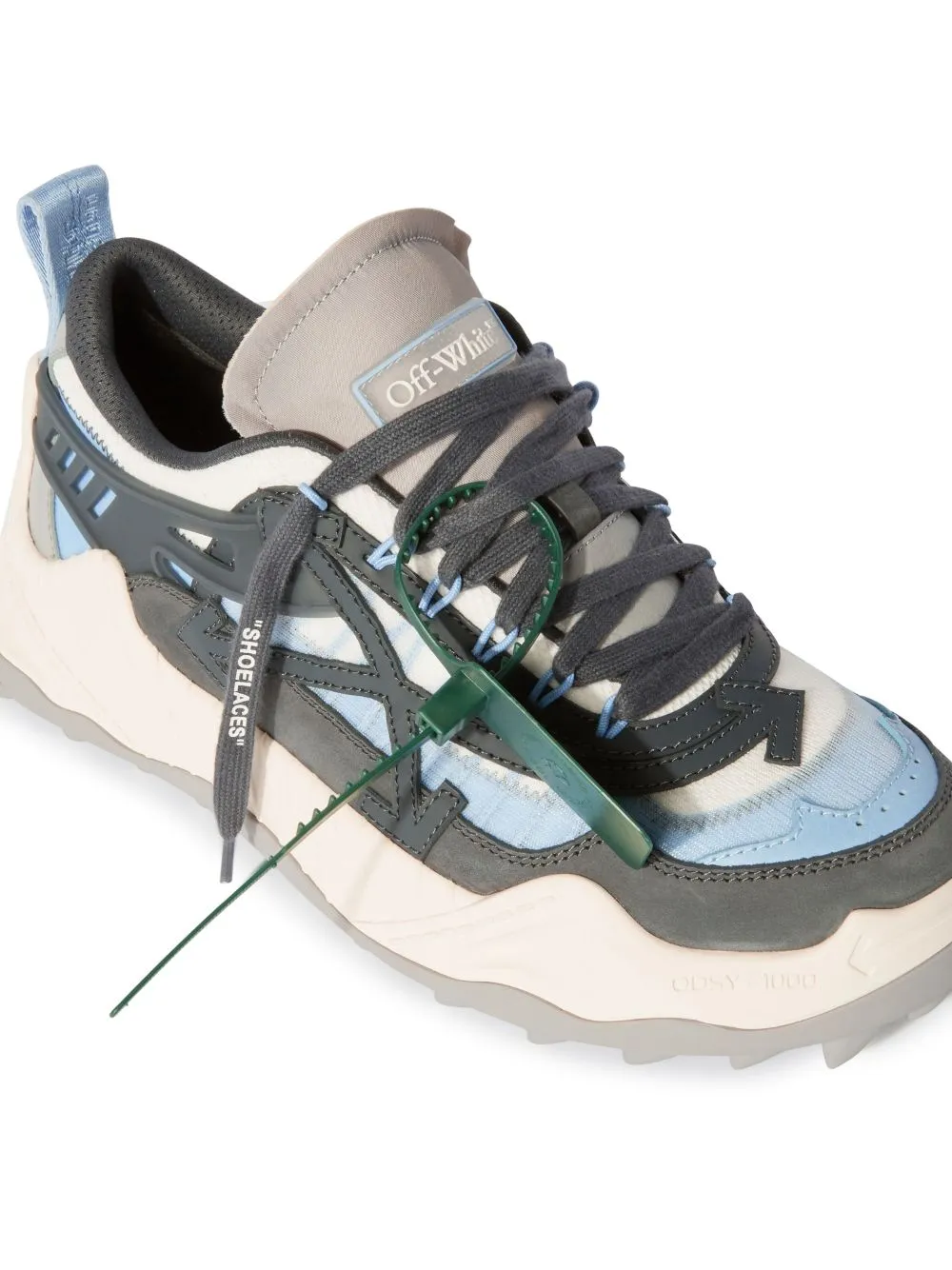 OFF-WHITE MEN ODSY-1000 Low Top Sneakers White Dark Grey