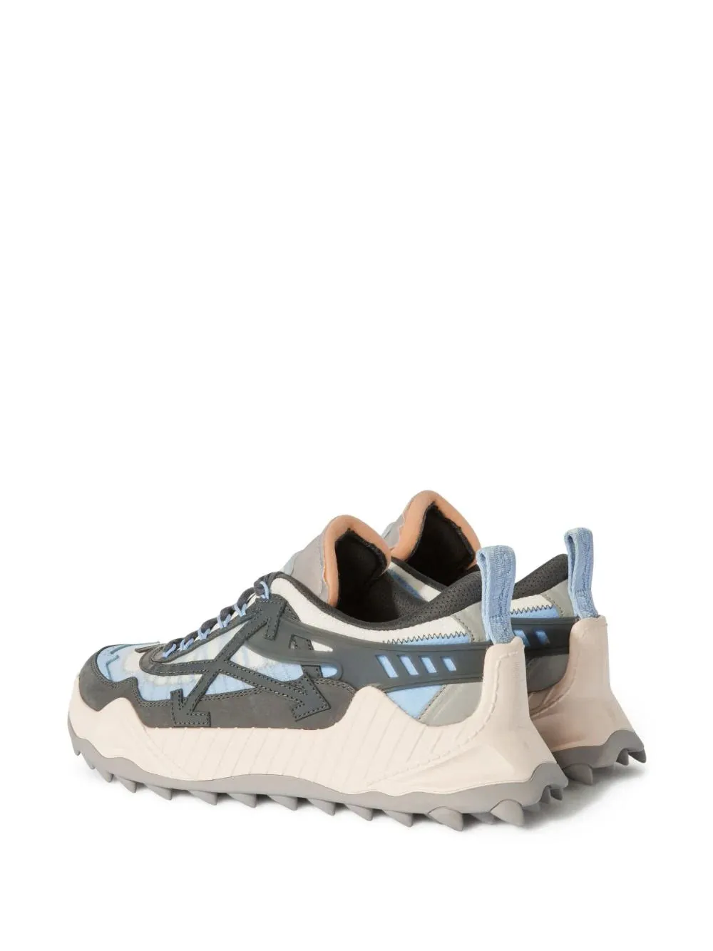 OFF-WHITE MEN ODSY-1000 Low Top Sneakers White Dark Grey