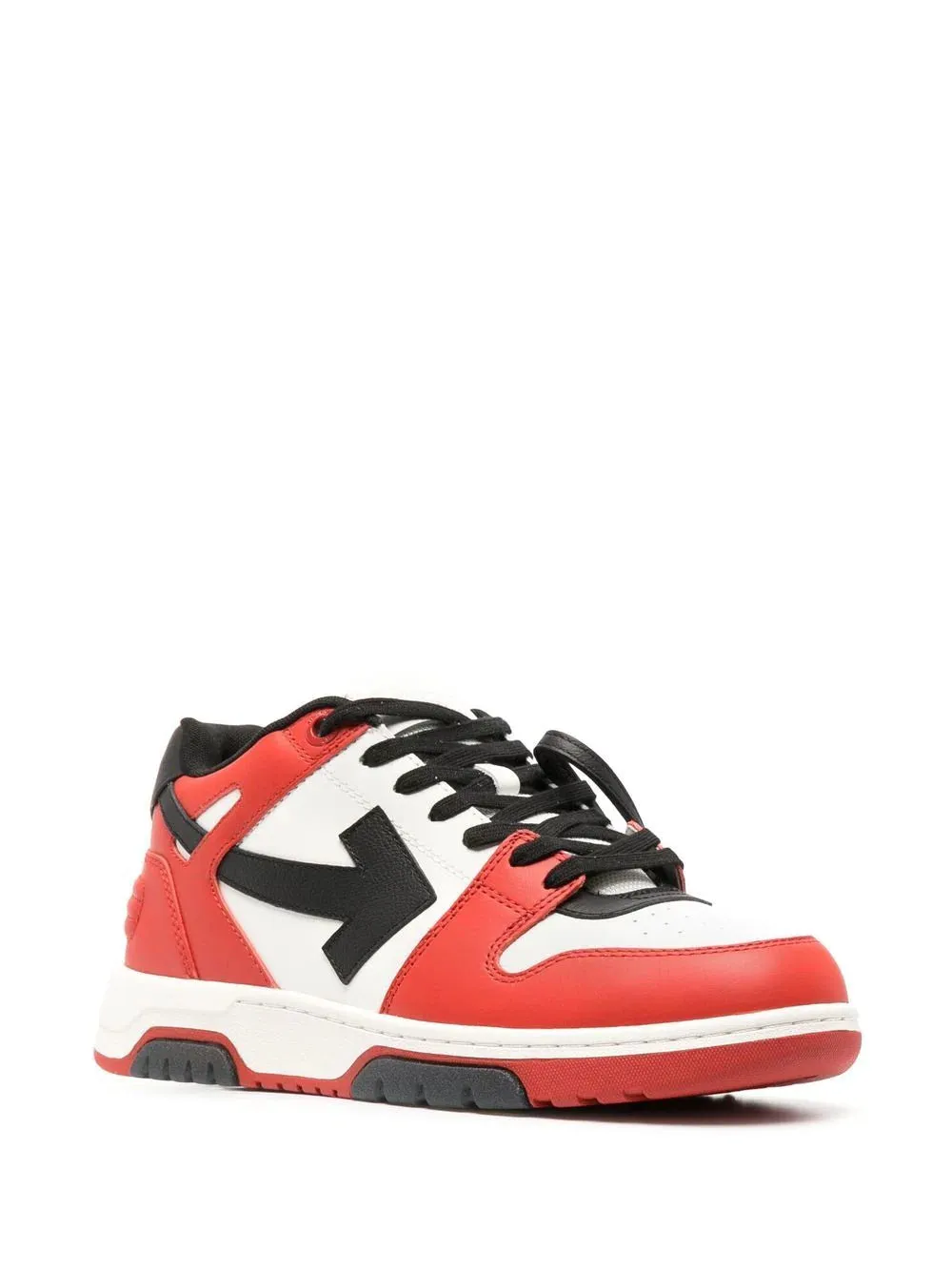 OFF-WHITE Out Of Office Calf Leather sneakers Red Black