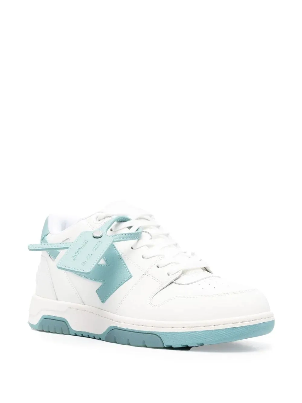 OFF-WHITE Out Of Office Calf Leather White/Celadon
