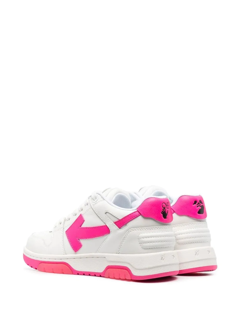 OFF-WHITE WOMEN Out Of Office Calf Leather White/Fuchsia